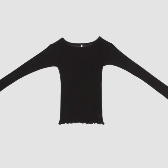 baserange Black Disc Long Sleeve Top - Picture 4 of 6